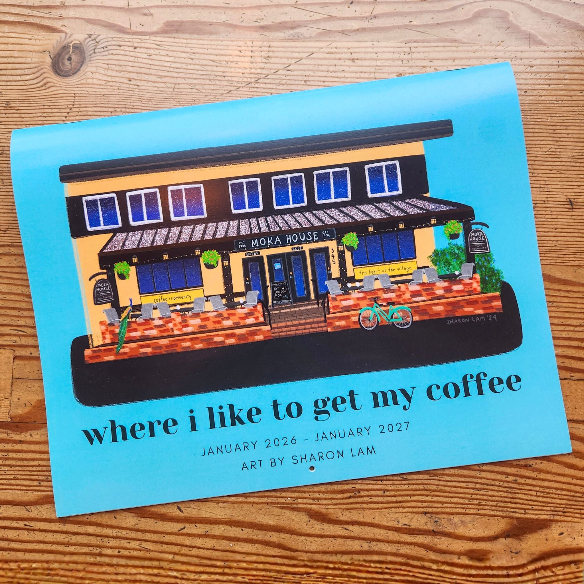 2026 where i like to get my coffee calendar – Art By Sharon Lam